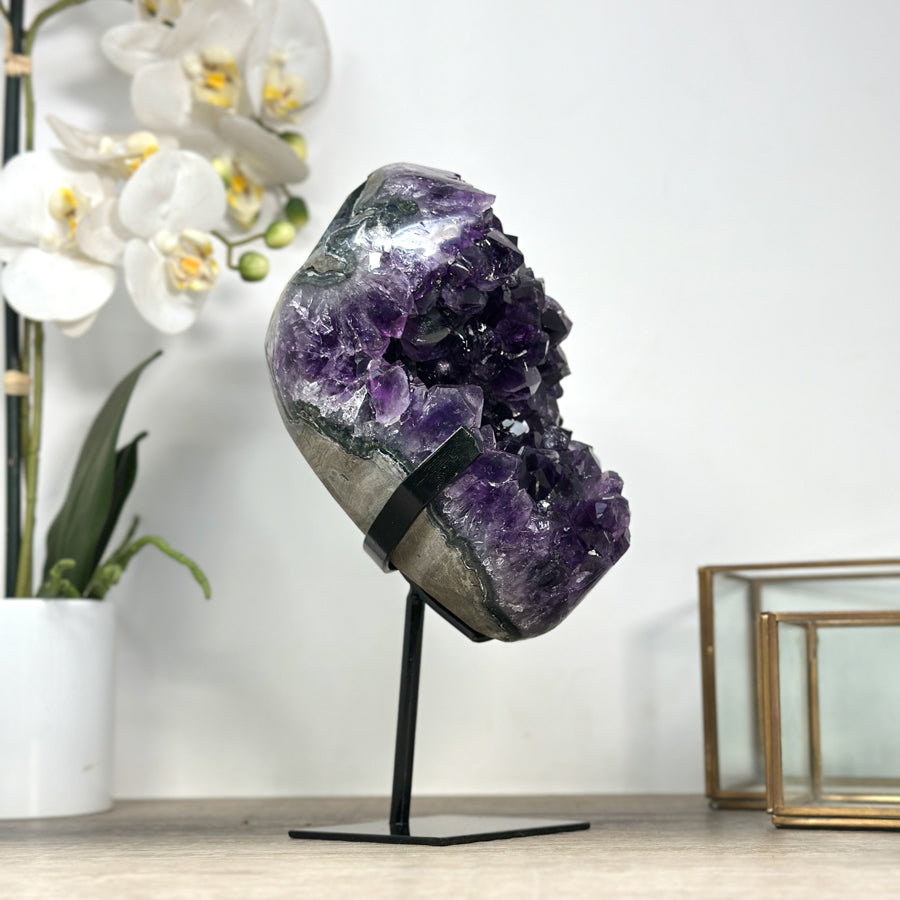 A Grade Natural Uruguayan Amethyst Crystal Cluster - MWS2186