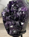 Top Grade Natural Amethyst Specimen on Metal Stand - MWS3160