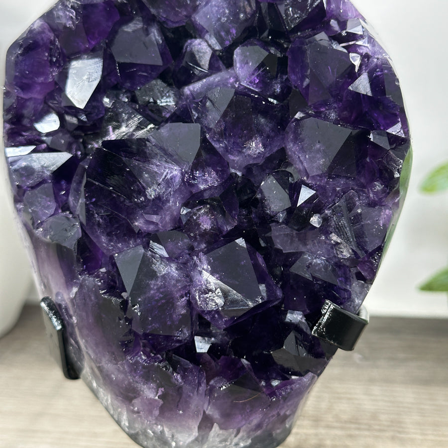 Natural A grade Amethyst Cluster with Stand - MWS3229