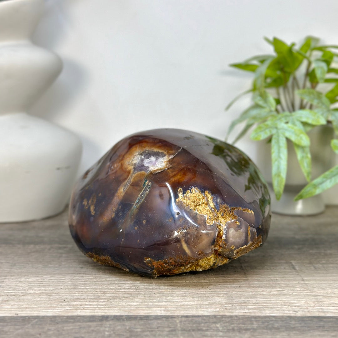 Agate &amp; Amethyst Stone Geode from Uruguay - STGE0095