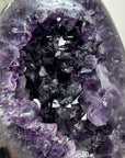 Large Natural Amethyst Geode From Uruguay With Metal Stand – Statement Crystal Piece for Modern Home Decor - MWS2498