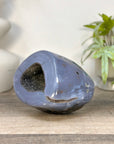 Blue Banded Agatae Stone Geode - STGE0097