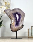 Large Natural Amethyst Portal, Handmade Stand Included - MWS2324