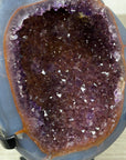Beautiful Amethyst & Blue Agate Geode - MWS2214