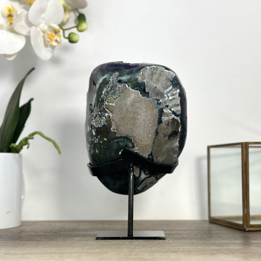 Uruguayan Amethyst Crystal Cluster with Stalactite Eye Formation - MWS2430