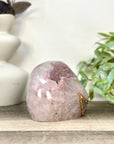 Natural Pink Amethyst Geode with Selfstanding Cut Base - STGE0051