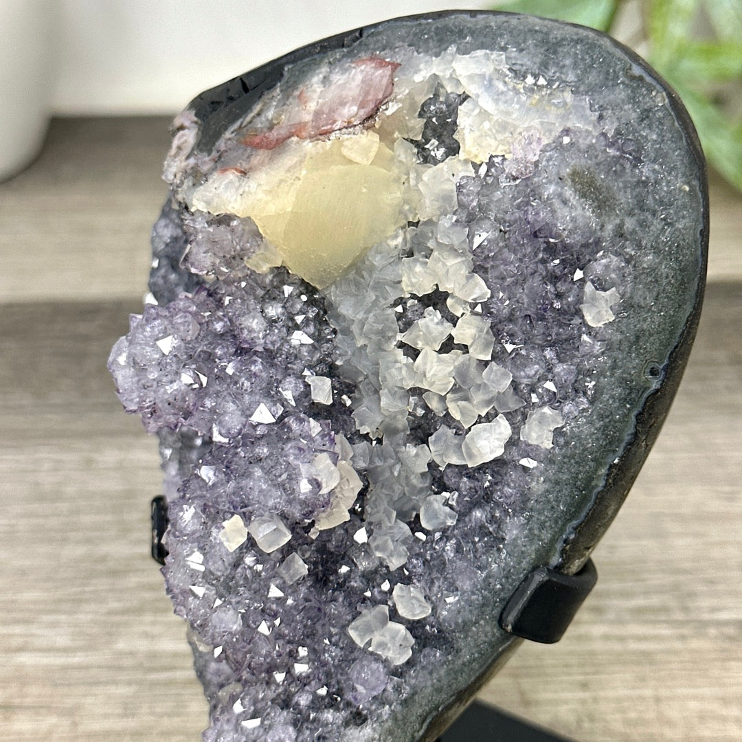 Uruguayan Amethyst Specimen with Calcite Formations - MWS3291