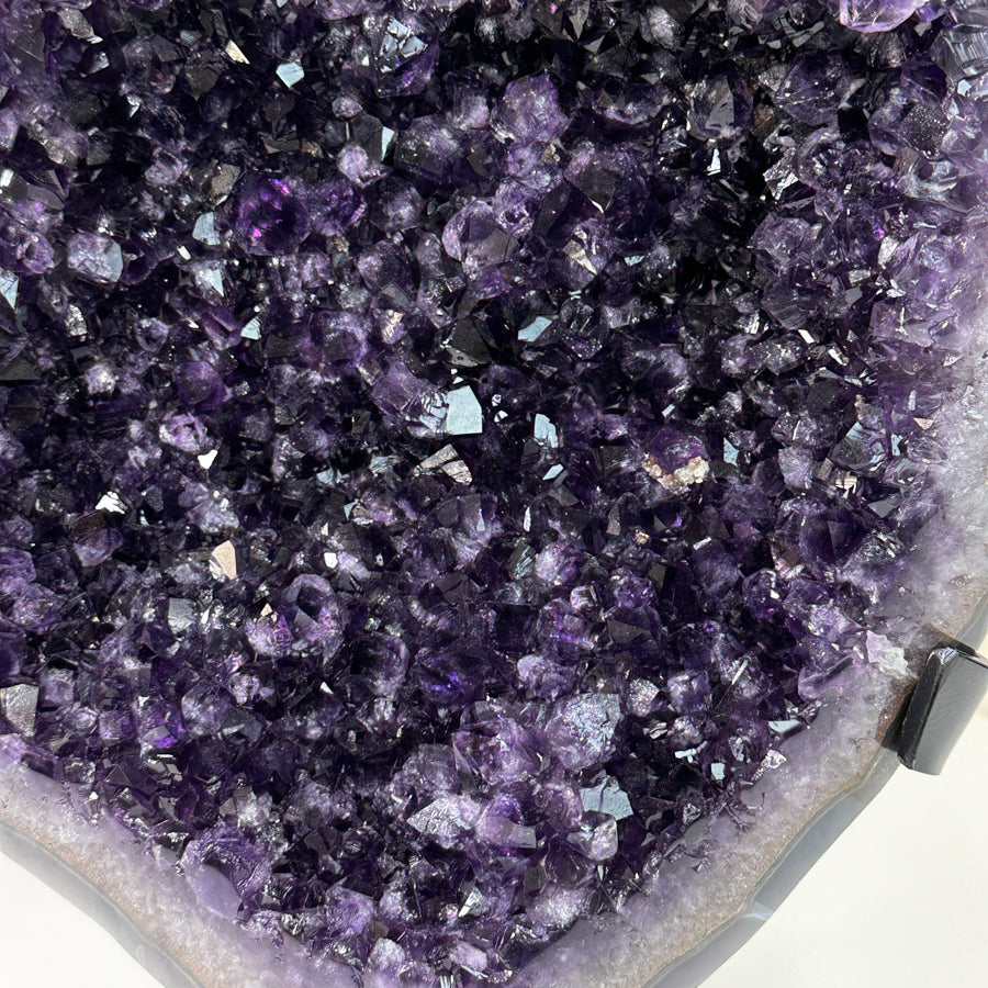 Huge 17 in Tall Natural Amethyst Specimen, Premium Quality with Deep Purple Crystals - MWS1551
