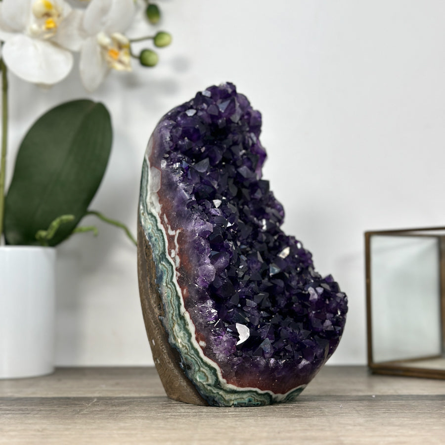Deep Purple Natural Large Amethyst Cathedral - CBP1293