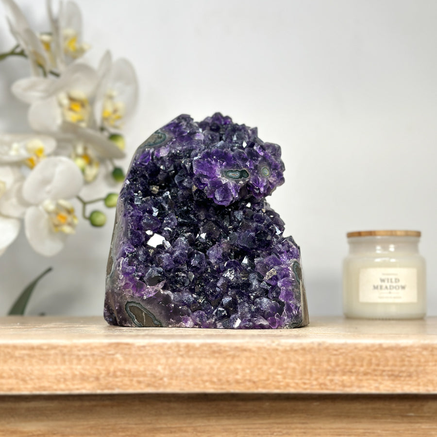 Uruguayan Natural Deep Purple Amethyst Cathedral - CBP1127