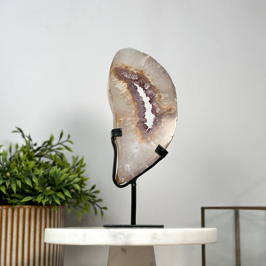 Natural Quartz &amp; Amethyst Stone Portal - MWS2136