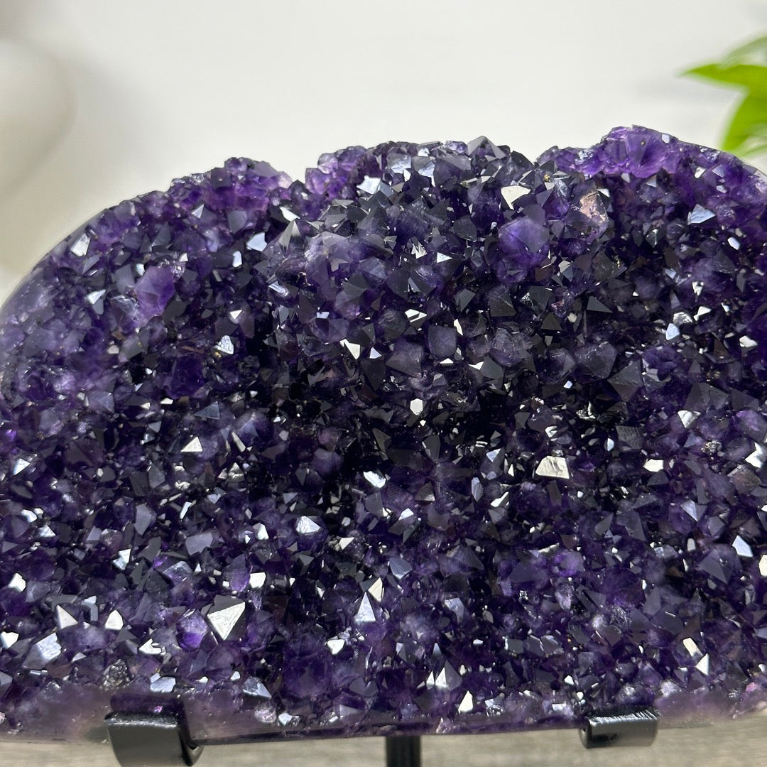 Top Grade Amethyst Crystal Specimen on Metal Stand - MWS3380