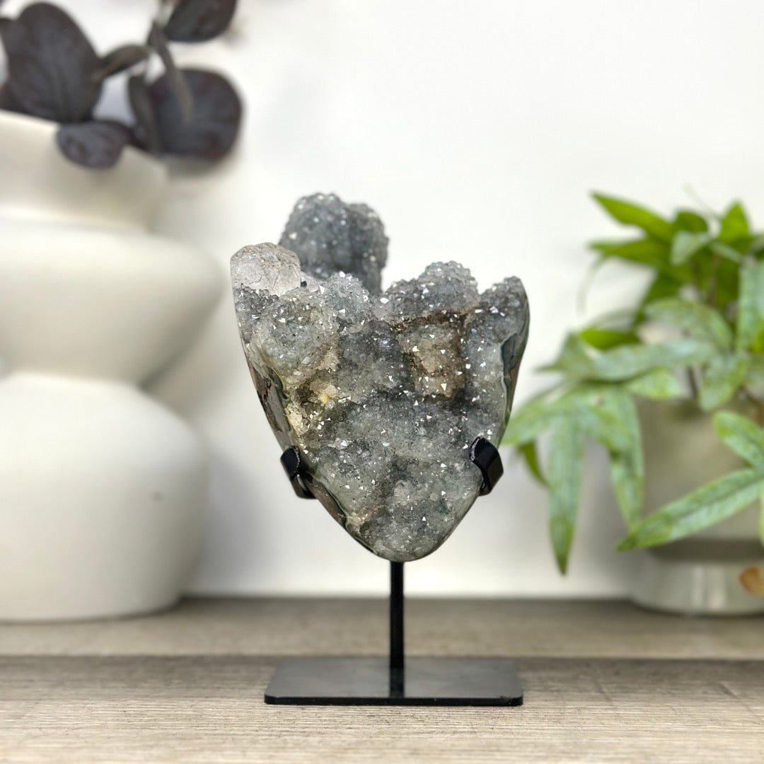 Natural Quartz Crystal Cluster on Stand - MWS3283