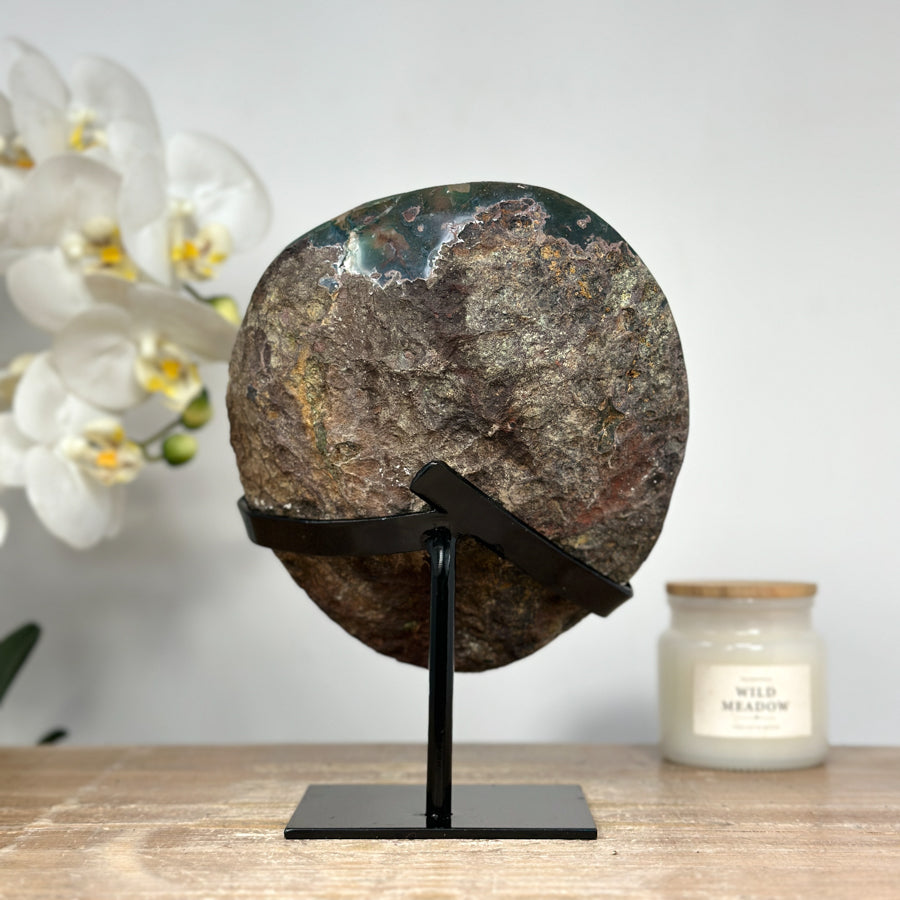 Unique Amethyst Geode with Hematite Formation and Beautiful Shell - MWS1416