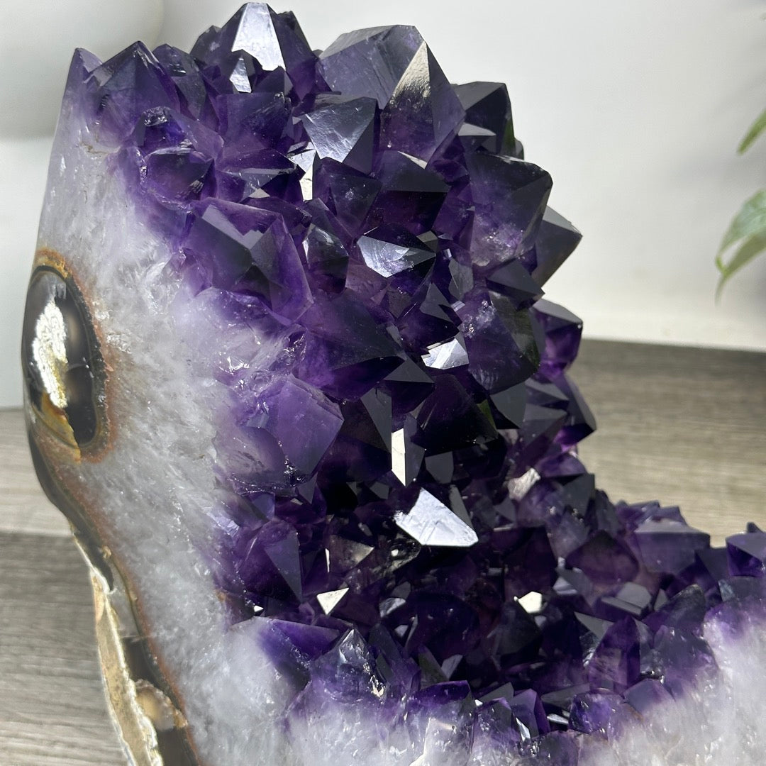 Uruguayan Amethyst &amp; Agate Polished Statement Piece - CBP1403