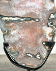 Beautiful Natural Large Quartz Crystal Slice, Stand included - MWS2331