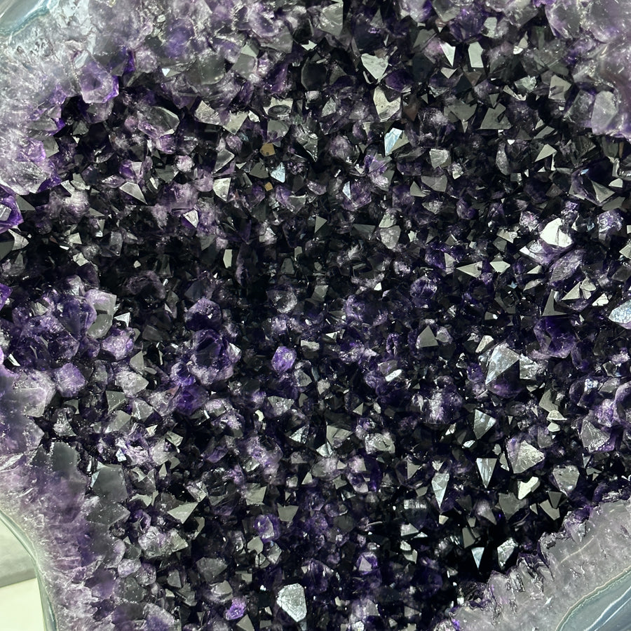 Huge Natural Amethyst Geode with Agate Shell - MWS2440