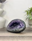 Natural Amethyst Geode with Green Jasper Shell From Uruguay - STGE0113
