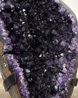 Premium Qualuty Amethyst Geode with Handmade Metallic Stand - MWS2437