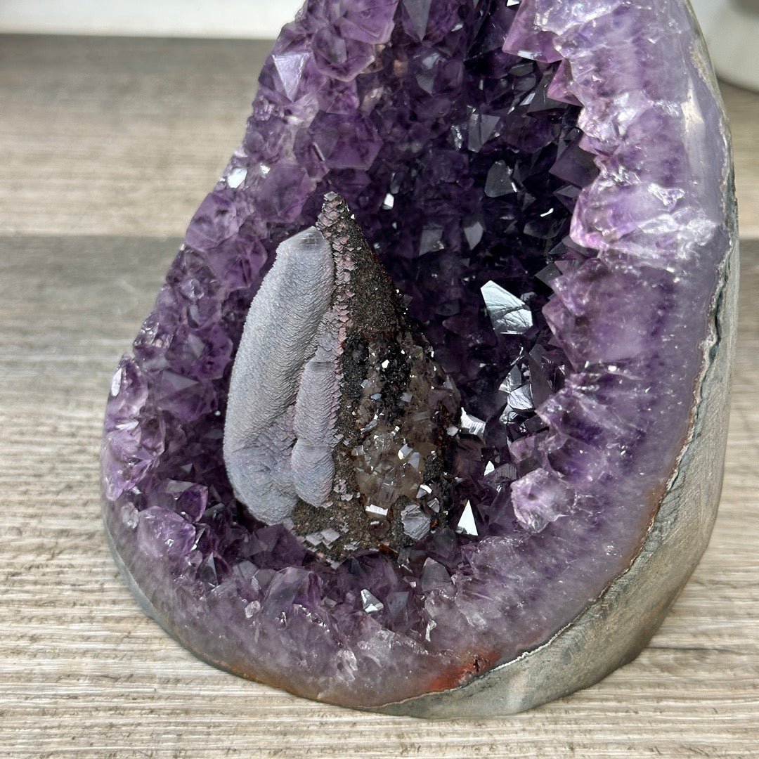 Amethyst &amp; Agate Stone Arte Piece for Decor - CBP1390