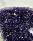 Large Deep Purple Amethyst Geode on Metal Stand - MWS3117