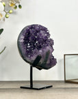 Amethyst Crystal Cluster with Deep Purple Hue – Natural Geode Display Piece - MWS2795