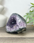 Natural Amethyst Geode with Calcite Crystal Foramtion - STGE0043