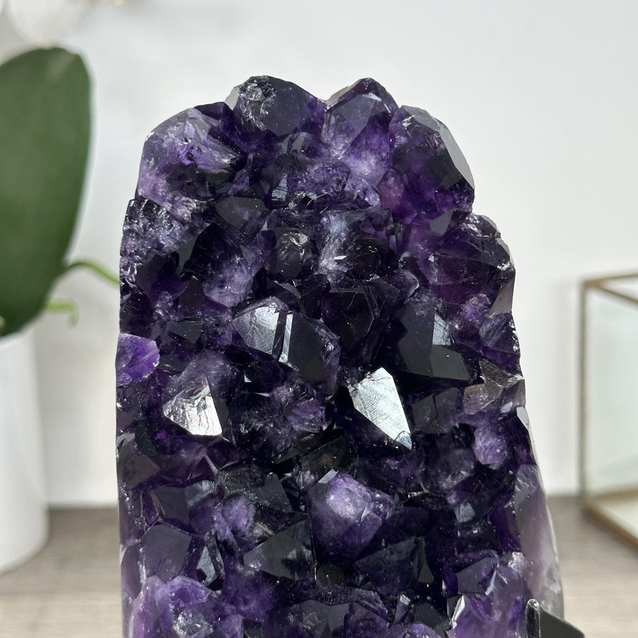 Premium Uruguayan Amethyst Crystal - Stand Included - MWS2945