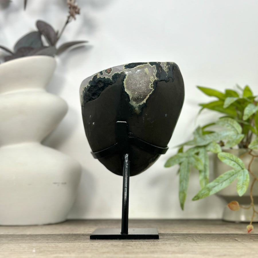 Natural Uruguayan Amethyst Crystal on Stand - MWS3207