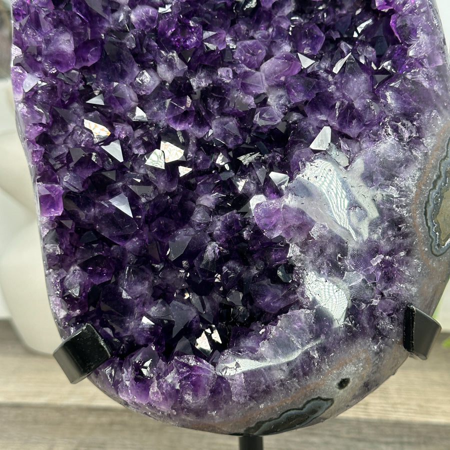 Top Grade Amethyst Specimen on Metal Stand - MWS3224