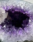 Amethyst & Agate Stone Geode with Calcite Crystal Formation - STGE0007