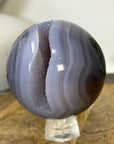 Banded Agate & Druzy Sphere Geode - SPH0222