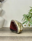 Unique Natural Red Quartz Geode from Uruguay - STGE0057