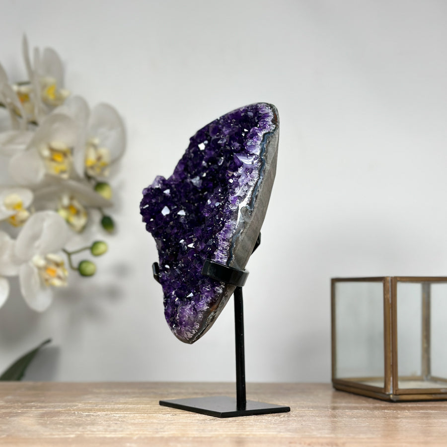 Stunning Deep Purple Natural Amethyst Geode - MWS1808
