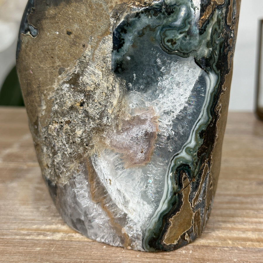 Amethyst Crystal Geode Stand-Up Specimen - CBP1160