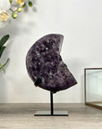 Uruguayan Amethyst Moon Shape Crystal - MWS2579