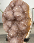 Natural Rainbow Quartz Cluster on Metal Stand - MWS2852