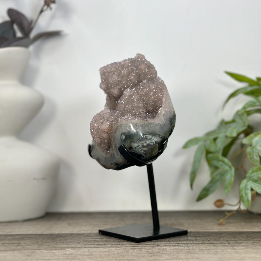 Natural Quartz Stalactite Crystal Formation on Stand - MWS3226