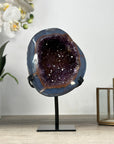 Beautiful Amethyst & Blue Agate Geode - MWS2214