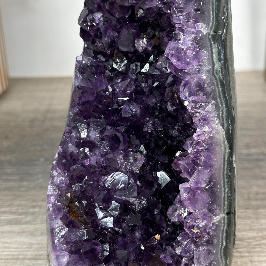 Large Natural Amethyst Cathedral with Polished Edges - CBP1187