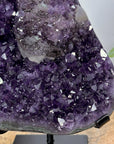 Natural Amethyst, Calcite & Black Hematite Crystal Specimen - MWS3095