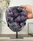 Amethyst Crystal Cluster Geode for Home Decor Display - MWS2644