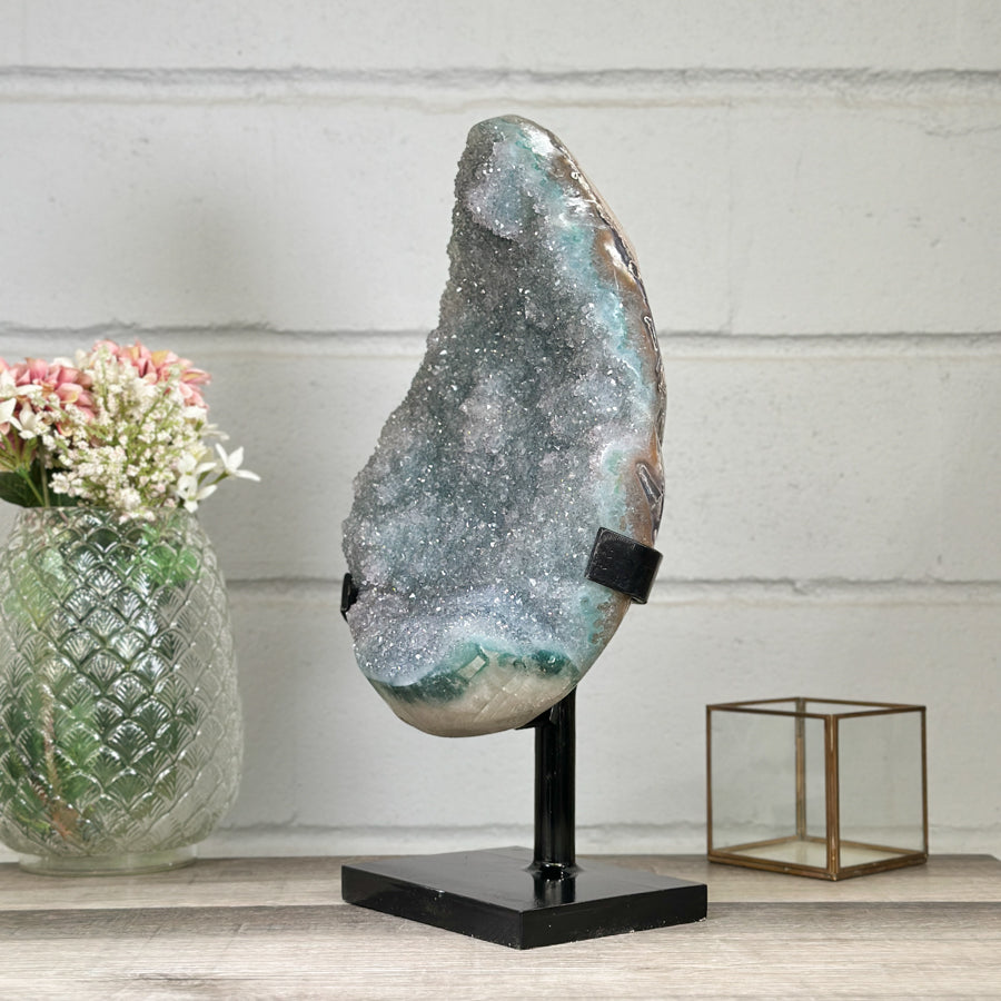 Huge Natural Green Quartz Specimen Statement Piece - MWS2838