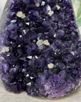 Deep Purple Amethyst Crystal with Calcite Inclusions - CBP1420