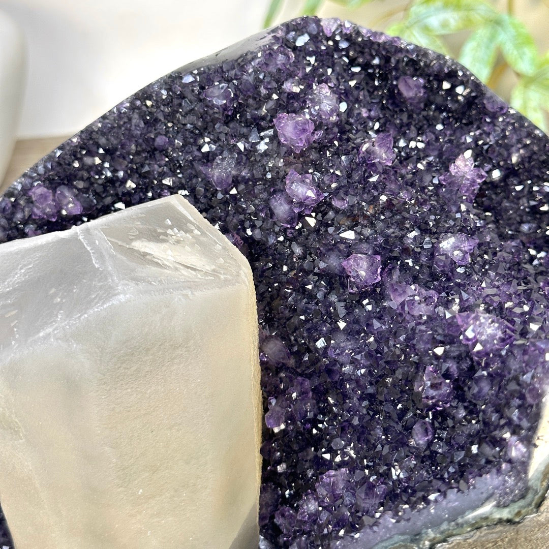 Huge Amethyst with Outstanding Natural Calcite Formation - CBP1413