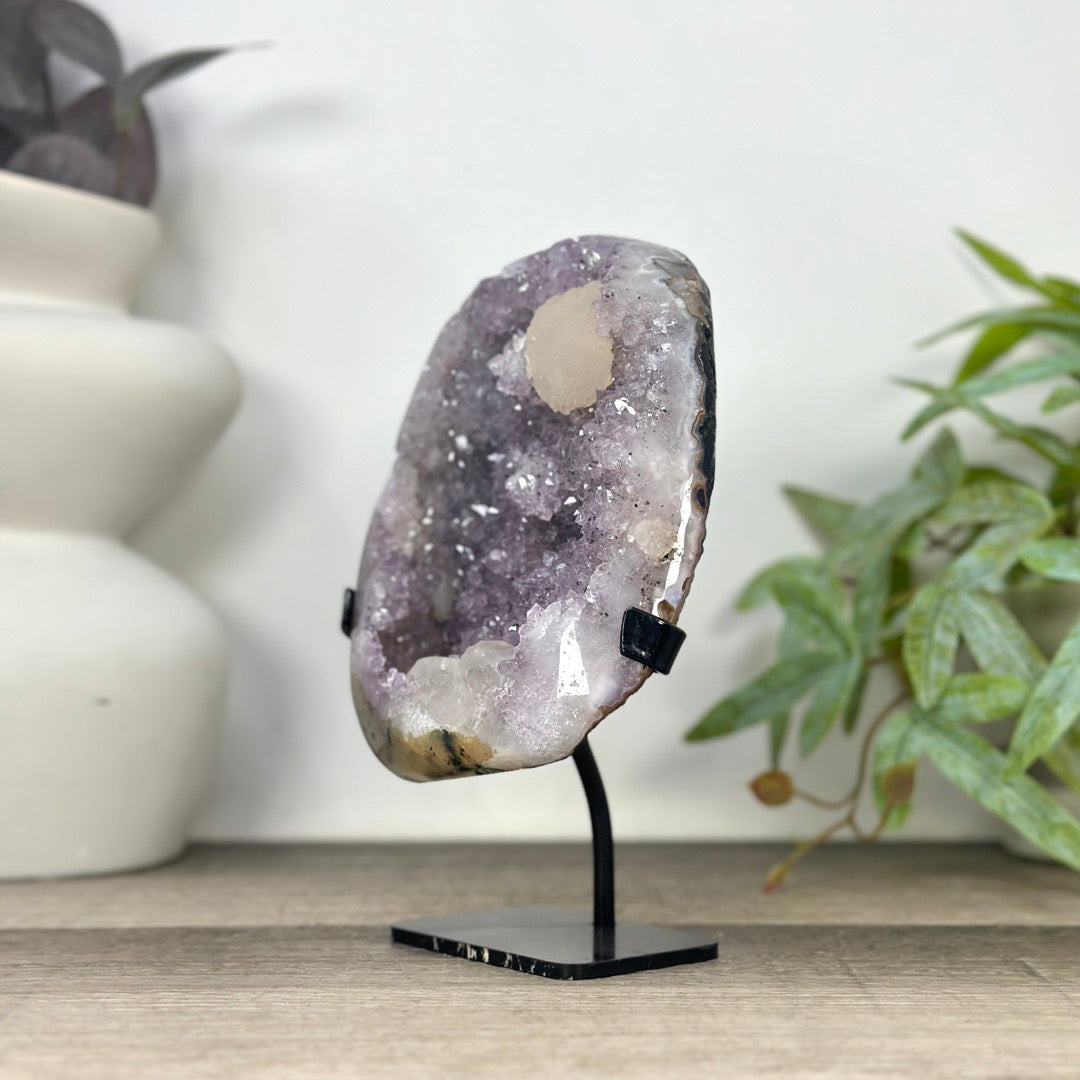 Natural Spirit Amethyst Cluster with Calcite Formations - MWS3292