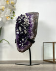 Amethyst Crystal Cluster with Calcites Formations on Stand - MWS2630