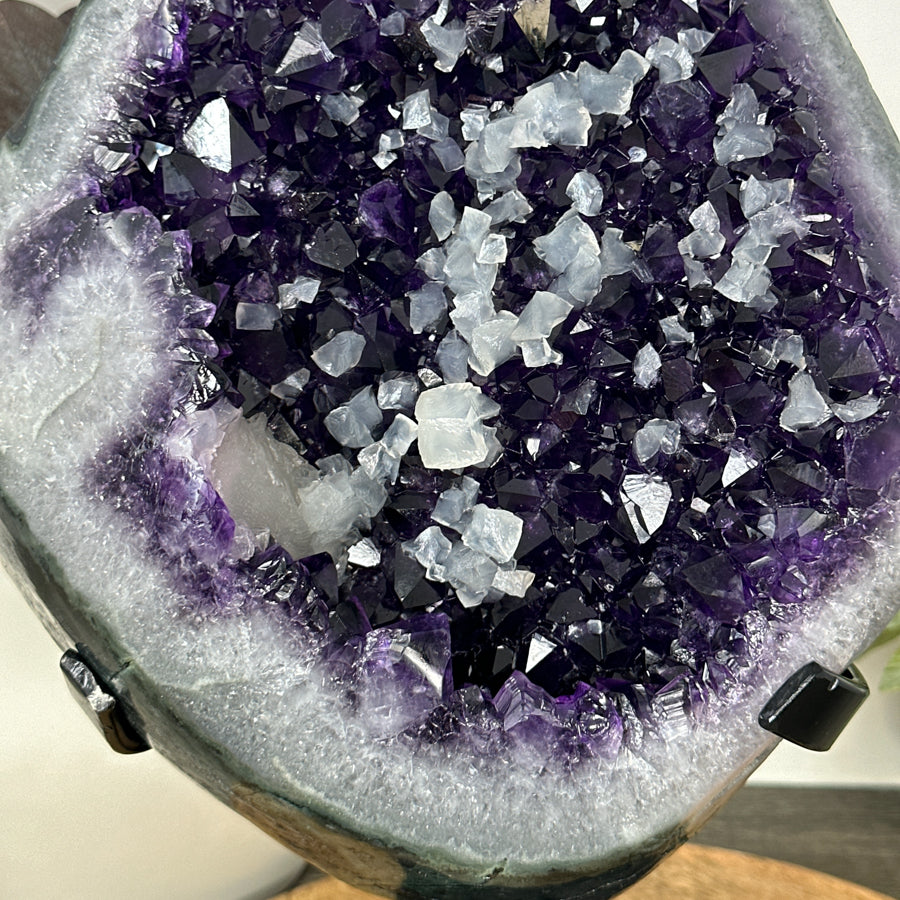 XXL Natural Uruguayan Amethyst Geode with Calcite Formations - MWS3079