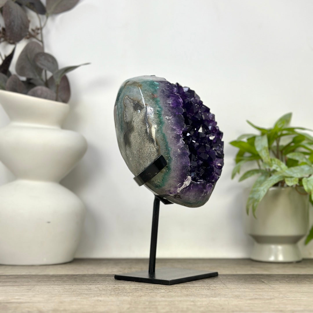 Top Quality Natural Amethyst Crystal Cluster on Stand - MWS3382
