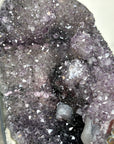 Natural Amethyst and Agate Specimen with Black Hematite Formations - MWS2394